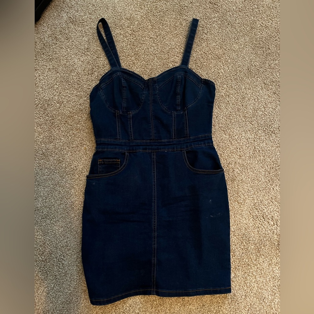 Fashion Nova Dark Blue Mini Dress